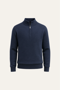 Caveli Quarter-Zip Knit Navy