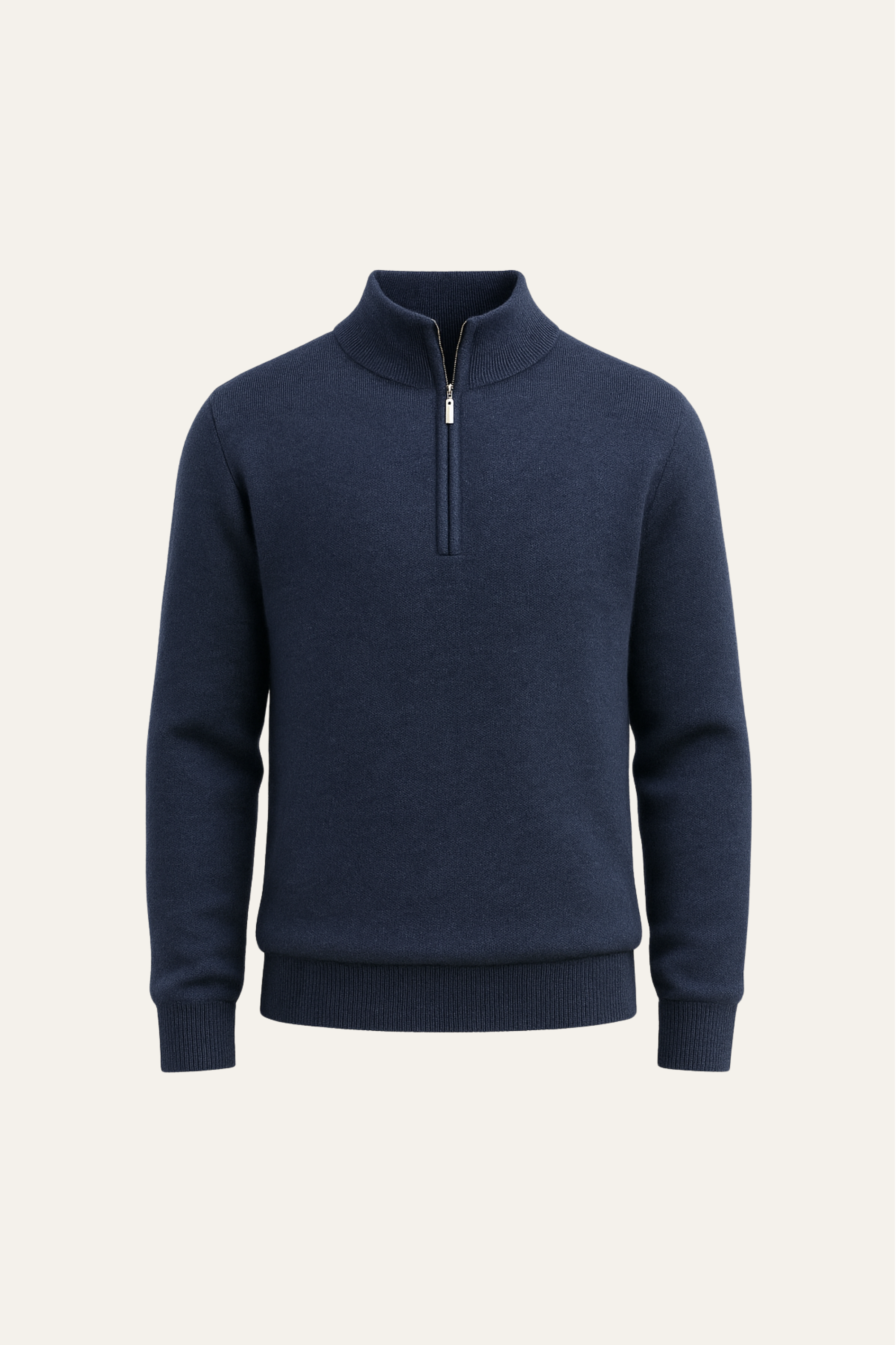 Caveli Quarter-Zip Knit Navy