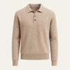 Avarel Merino Polo Knit Taupe