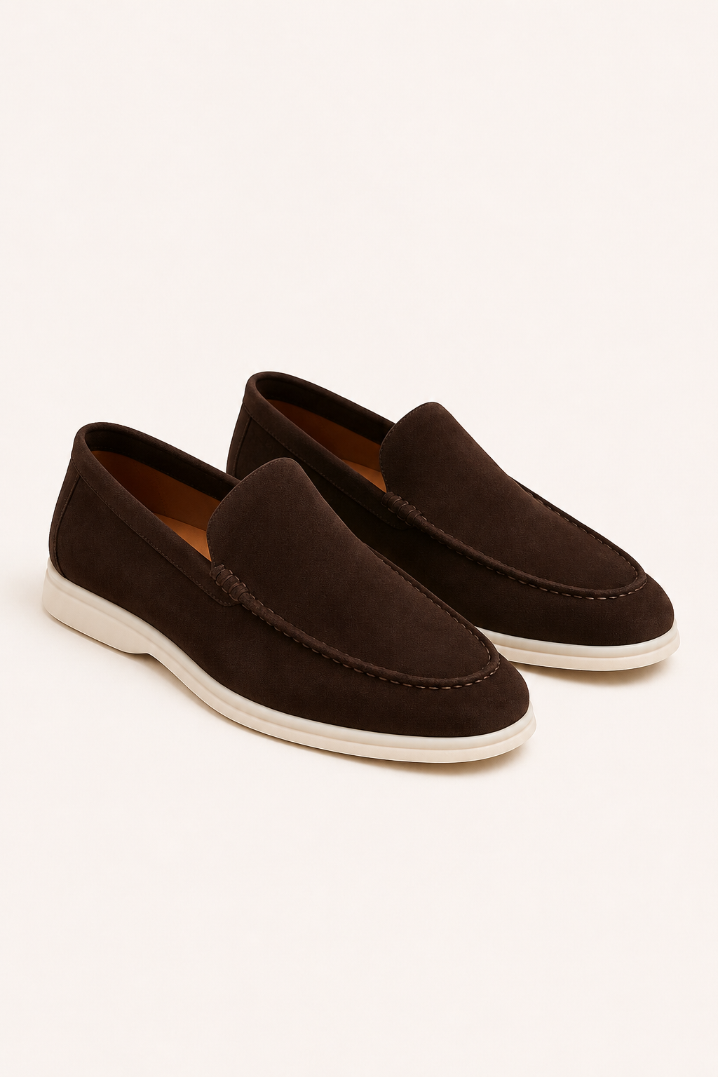 Bavaro Suede Loafers Brown