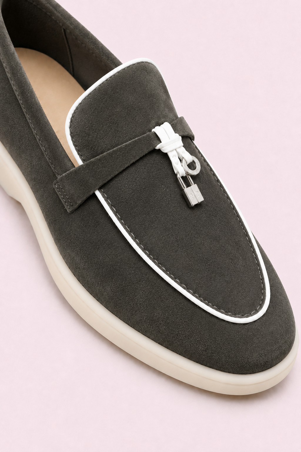 Rovain Buckled Loafers Dark Taupe
