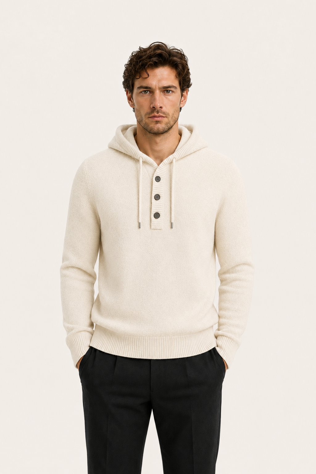 Avaro Hooded Knit Ivory