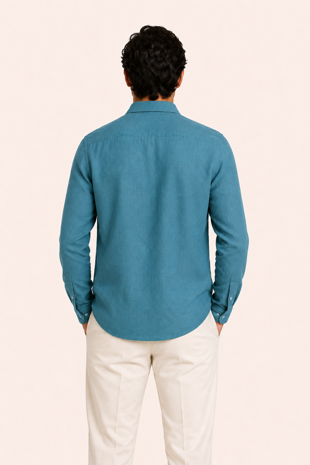 Avari Linen Shirt Turquoise