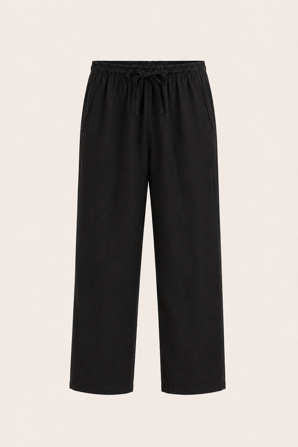 Pinaro Linen Trousers Black