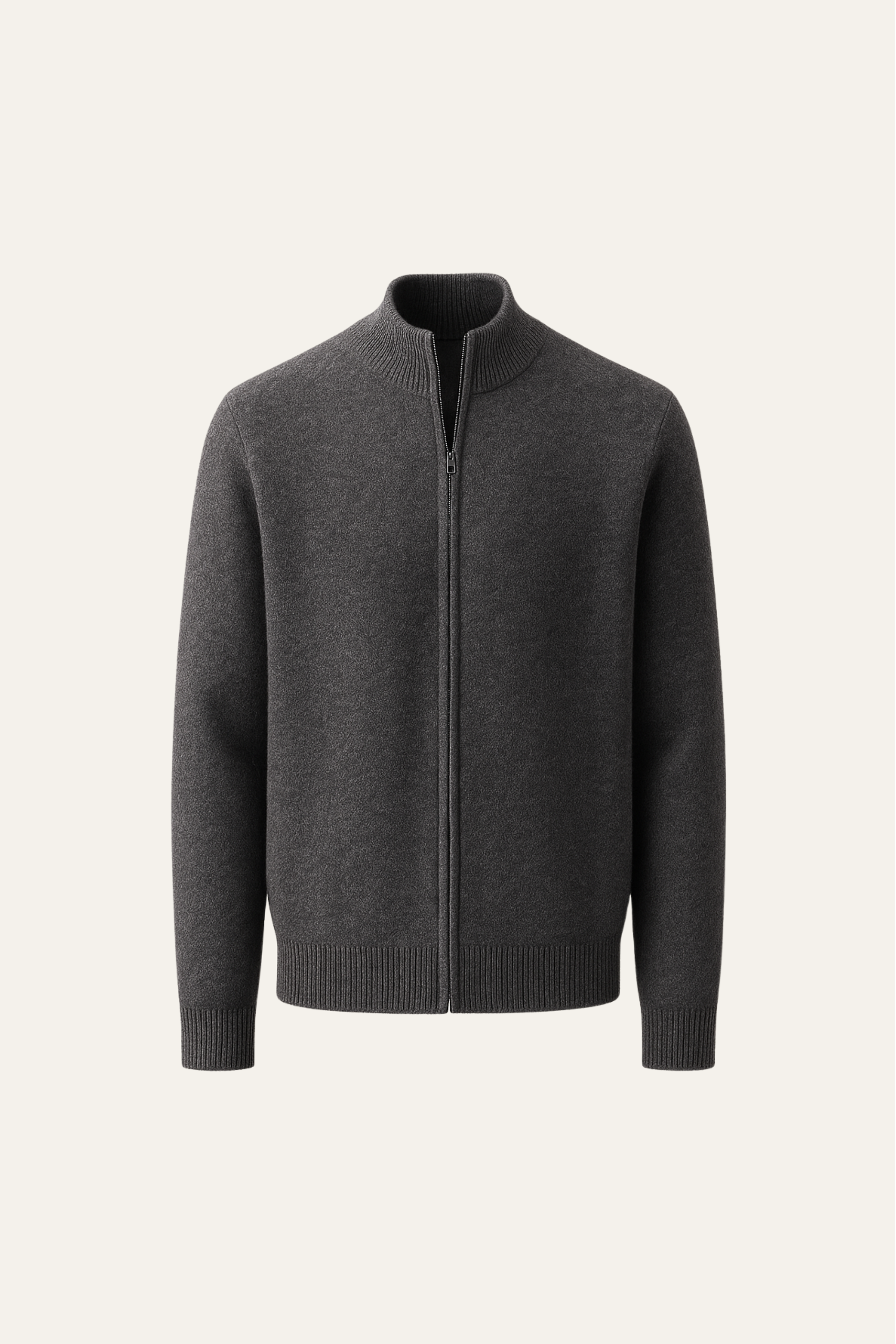 Vaniro Cashmere Cardigan Dark Grey