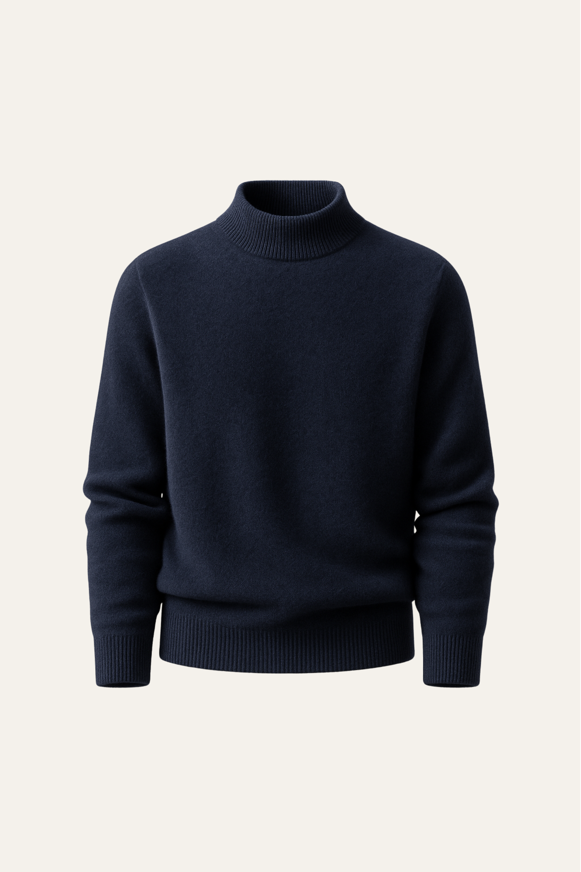 Arelio Mock Neck Knit Navy