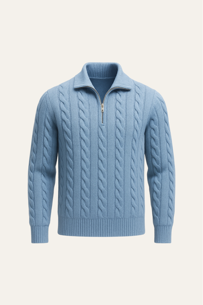 Tilano Cable Knit Light Blue