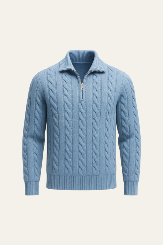 Tilano Cable Knit Light Blue