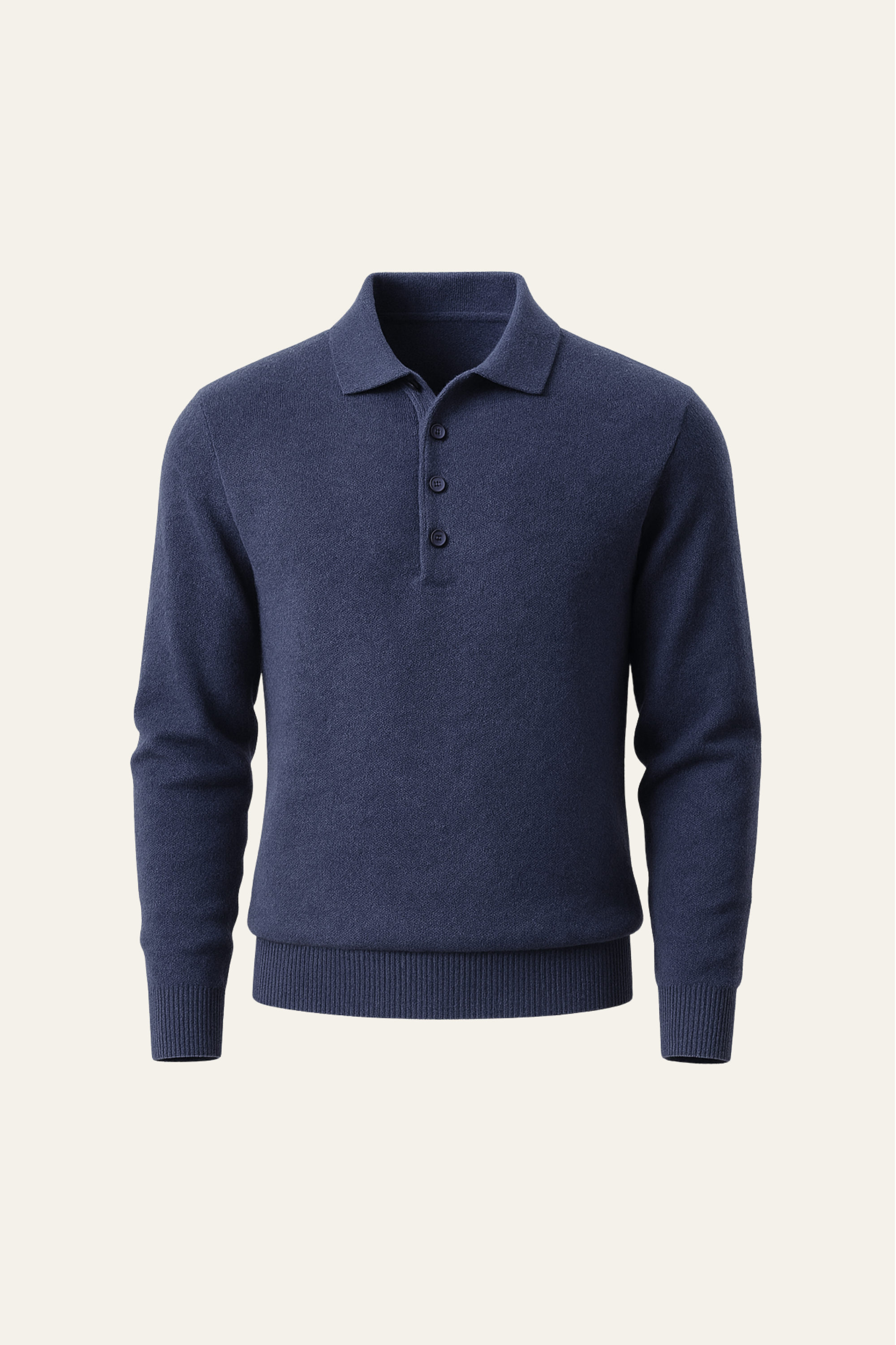 Avarel Merino Polo Knit Blue