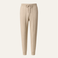Belorin Wool Knit Joggers Beige