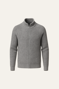 Selano Wool Zip Knit Dark Grey