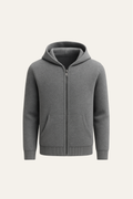 Tonari Hooded Zip Dark Grey