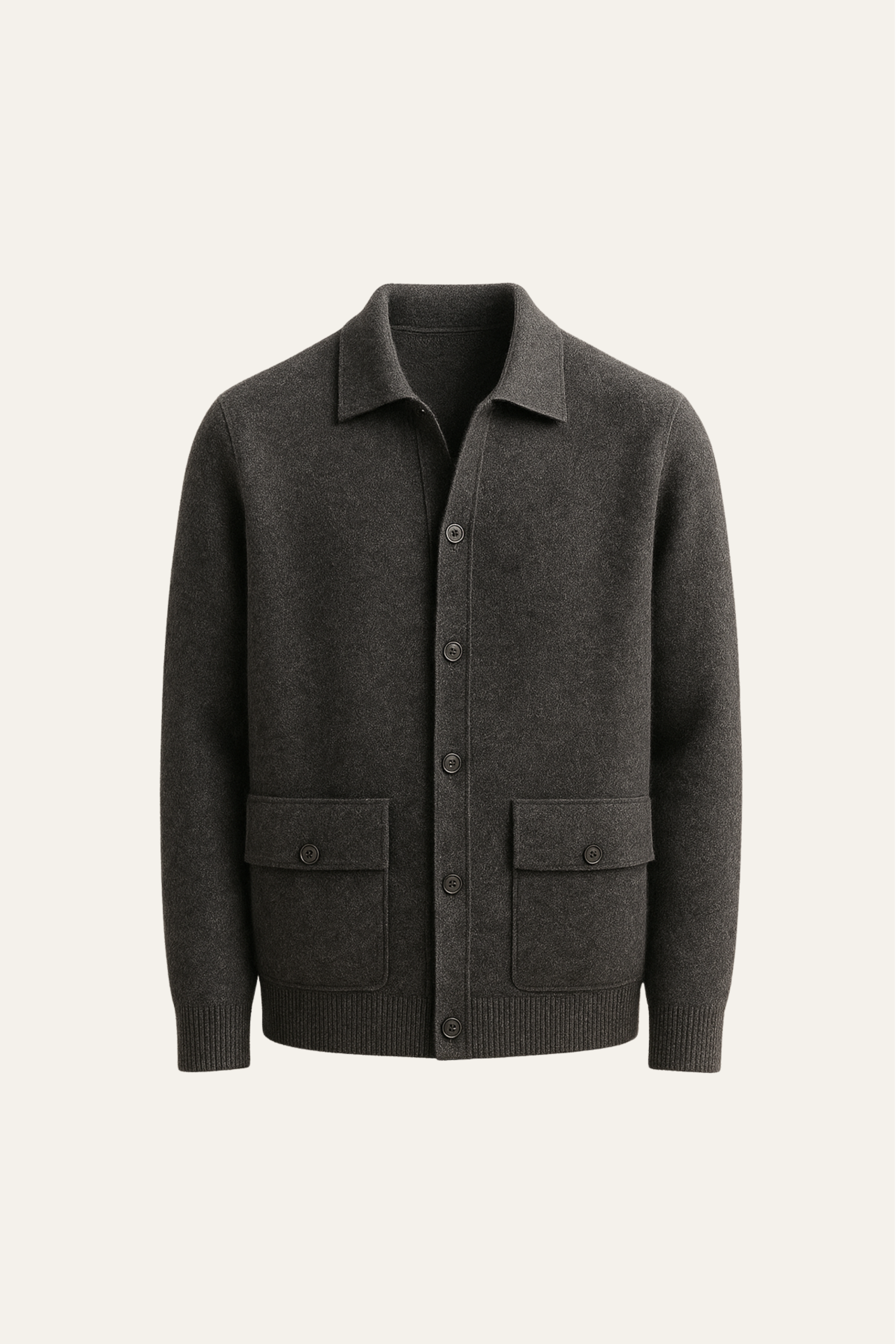 Silavo Cashmere Cardigan Dark Grey