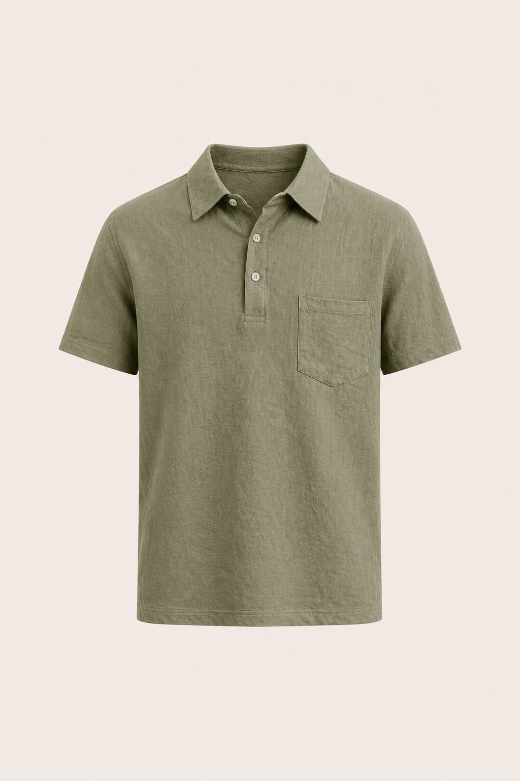 Linano Linen Polo Green