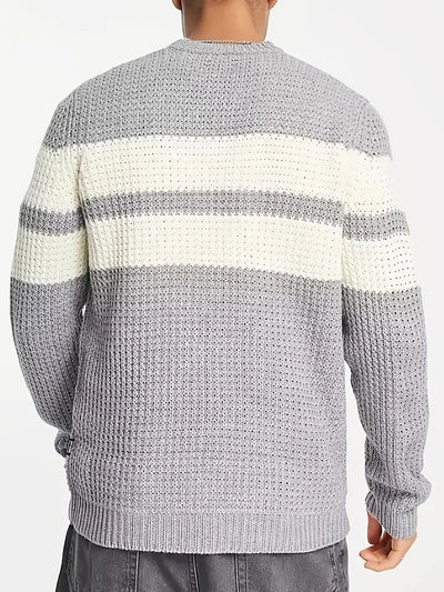 Ladore - Pull rayé en tricot pour hommes