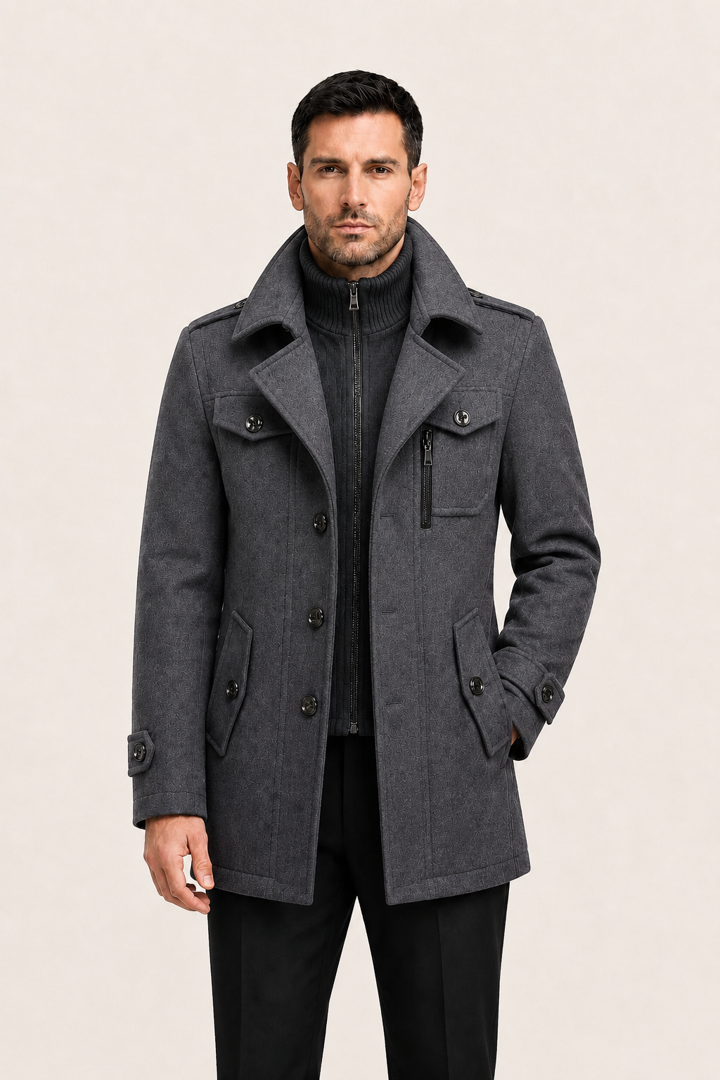 Celano Field Coat Grey