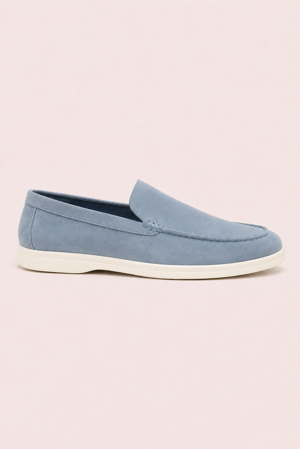 Bavaro Suede Loafers Light Blue