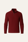 Tilano Cable Knit Burgundy
