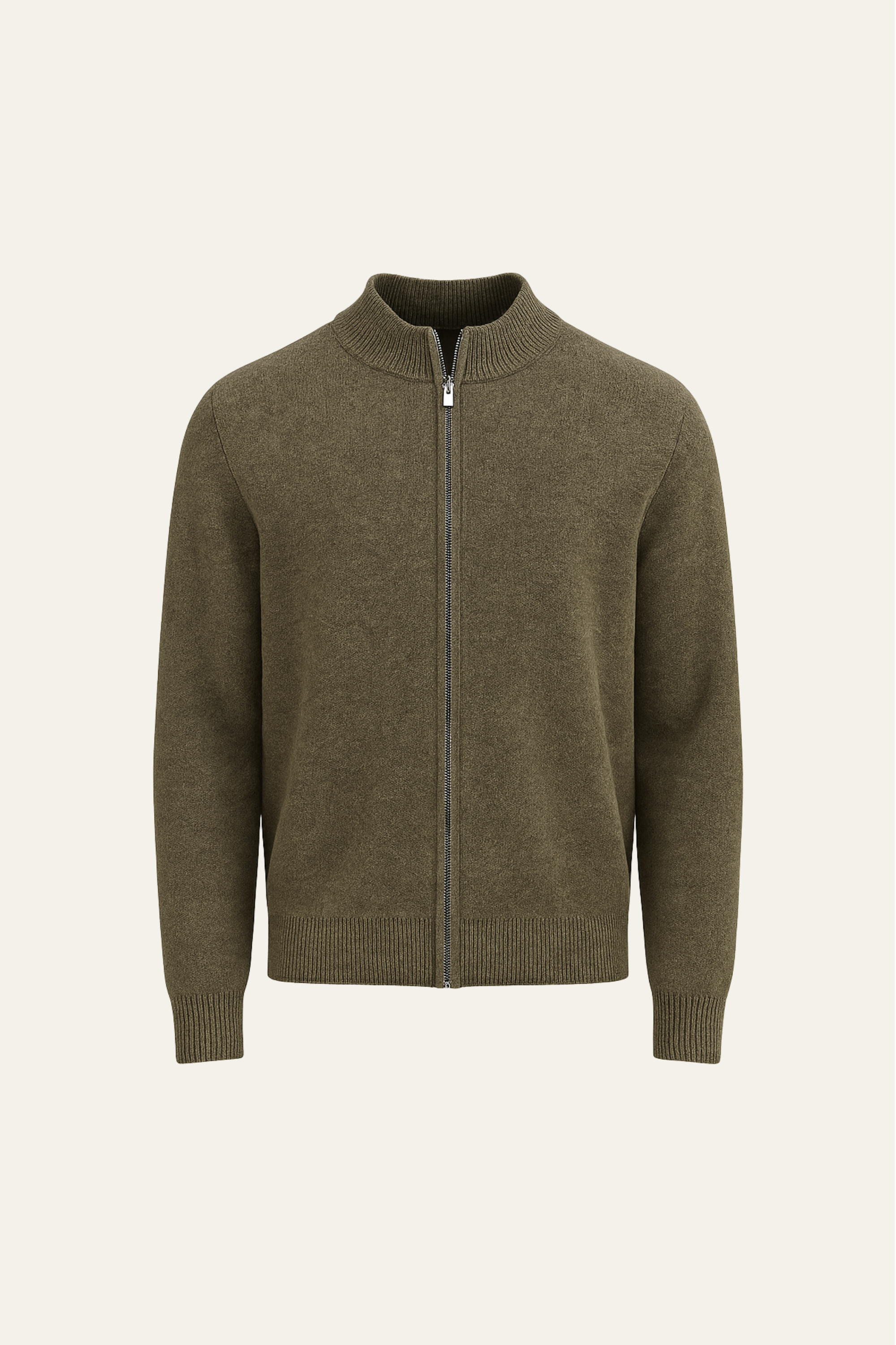 Vaniro Cashmere Cardigan Olive