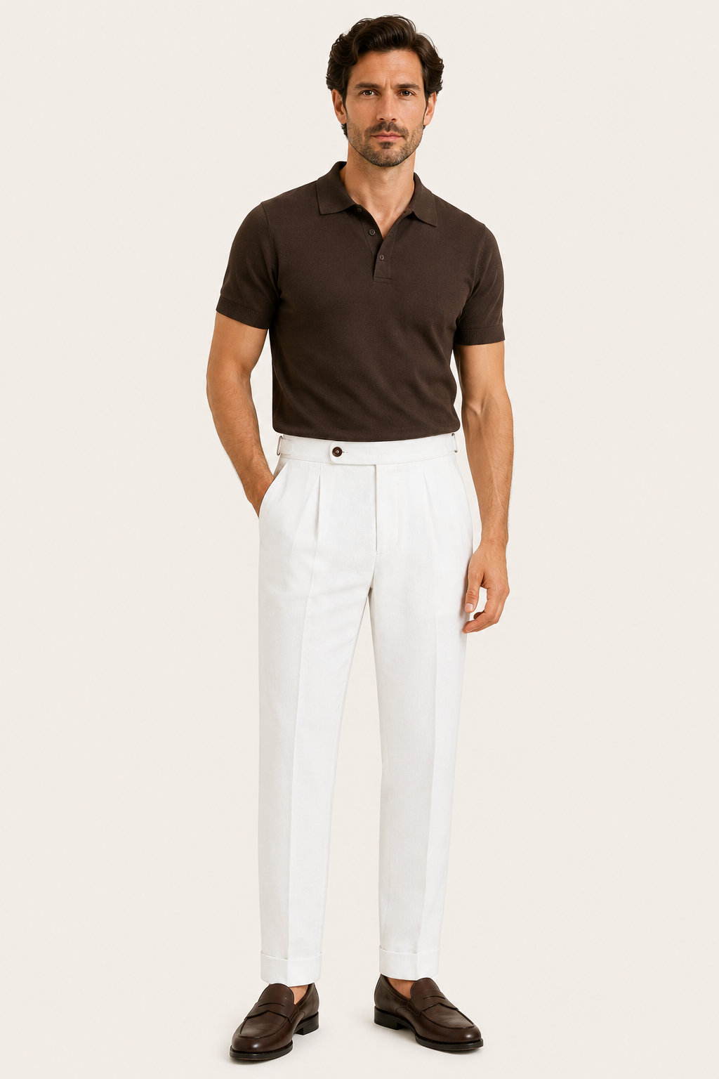 Laveno Linen Trousers White