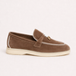 Rovain Buckled Loafers Taupe Brown