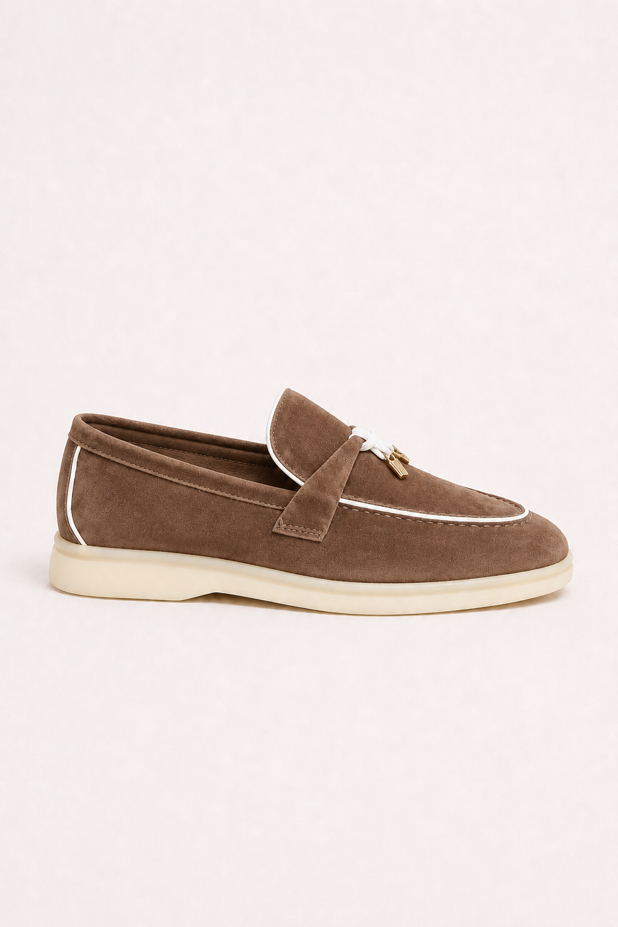 Rovain Buckled Loafers Taupe