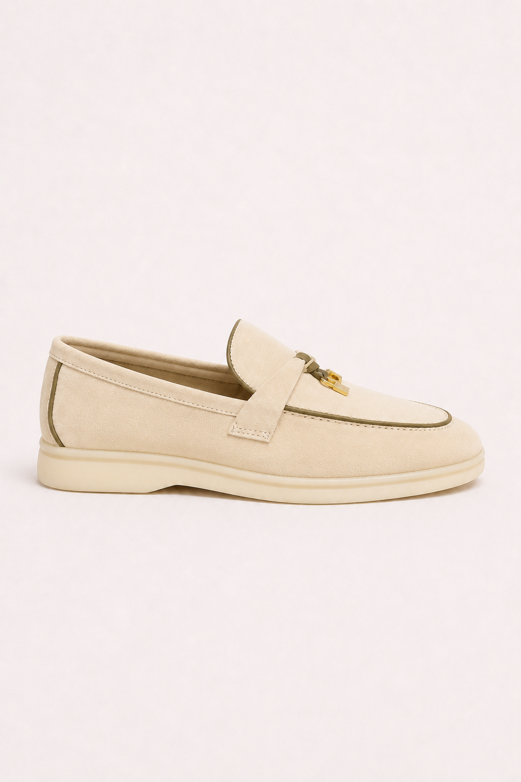 Rovain Buckled Loafers Sand Beige