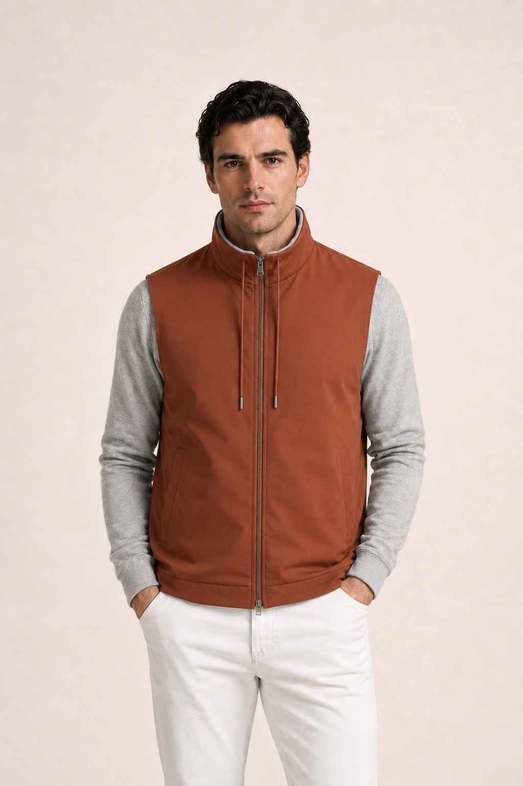 Reviro Reversible Vest Terracotta