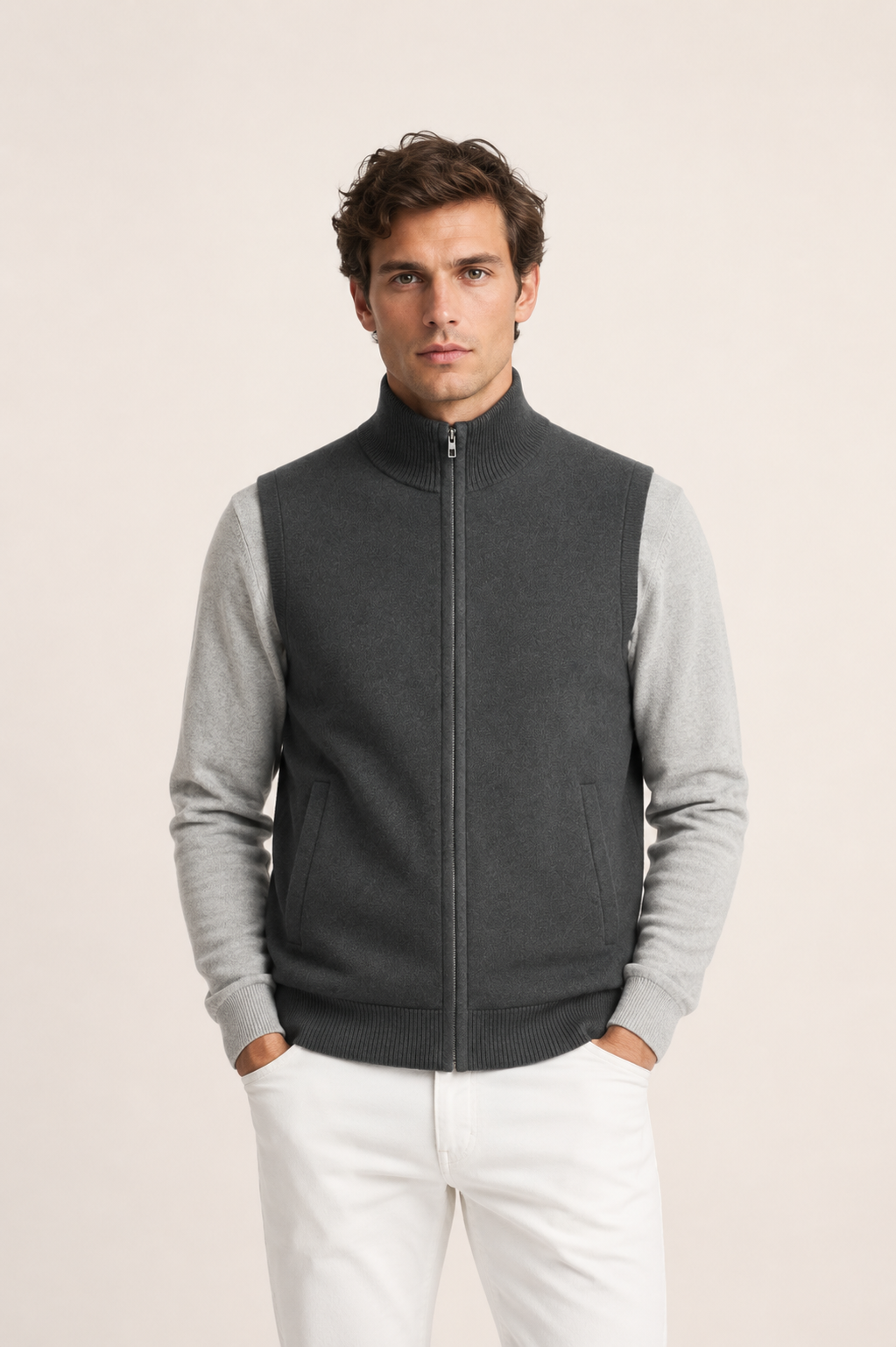 Avenor Wool Vest Grey