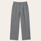 Borelo Linen Striped Trousers Grey