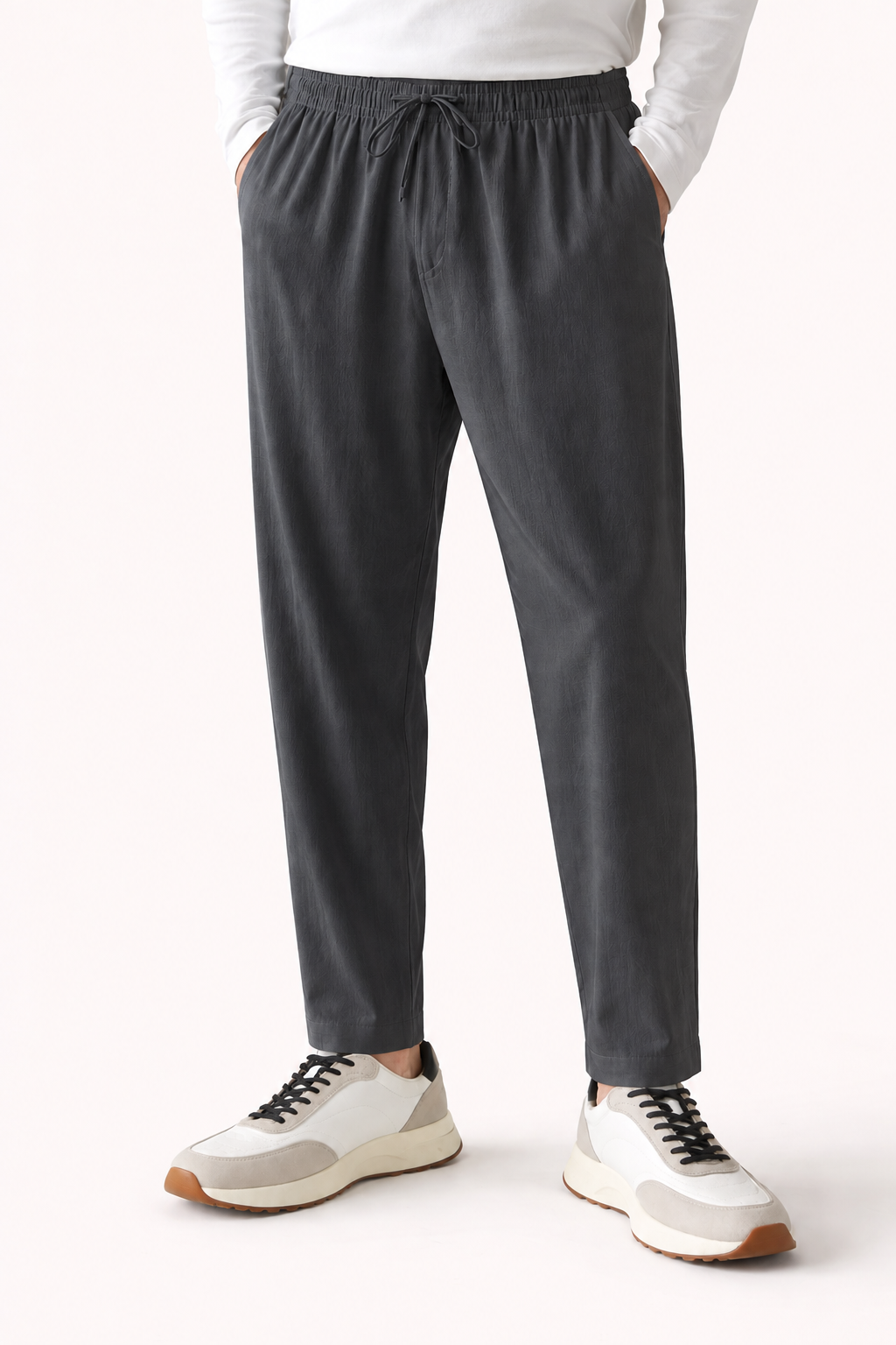 Avaron Linen Pantalon Dark Grey