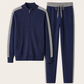 Ladore Cashmere Zip Set Navy / Grey