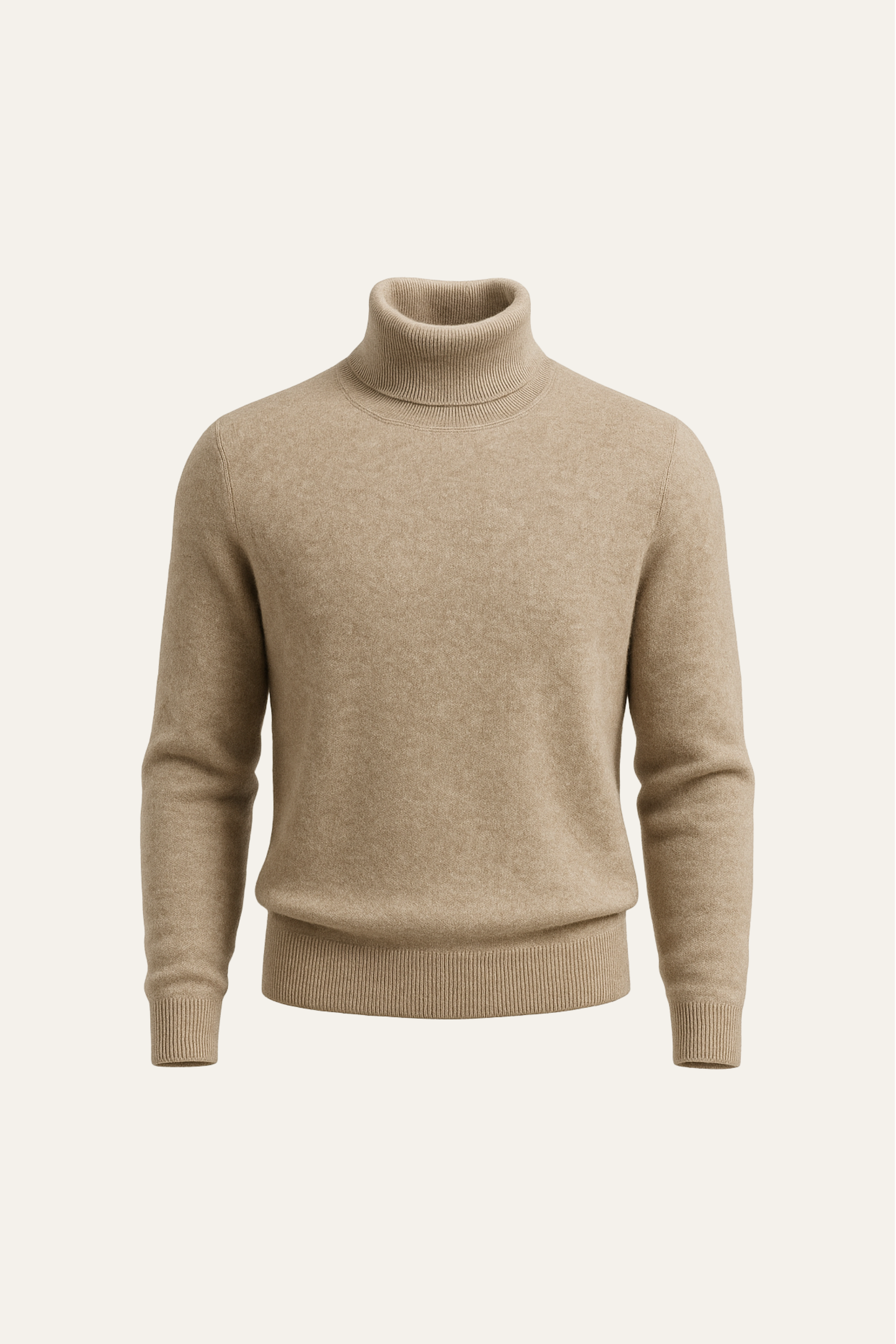 Paravi Cashmere Turtleneck Dark Beige