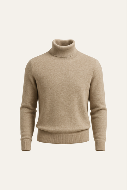 Paravi Cashmere Turtleneck Dark Beige