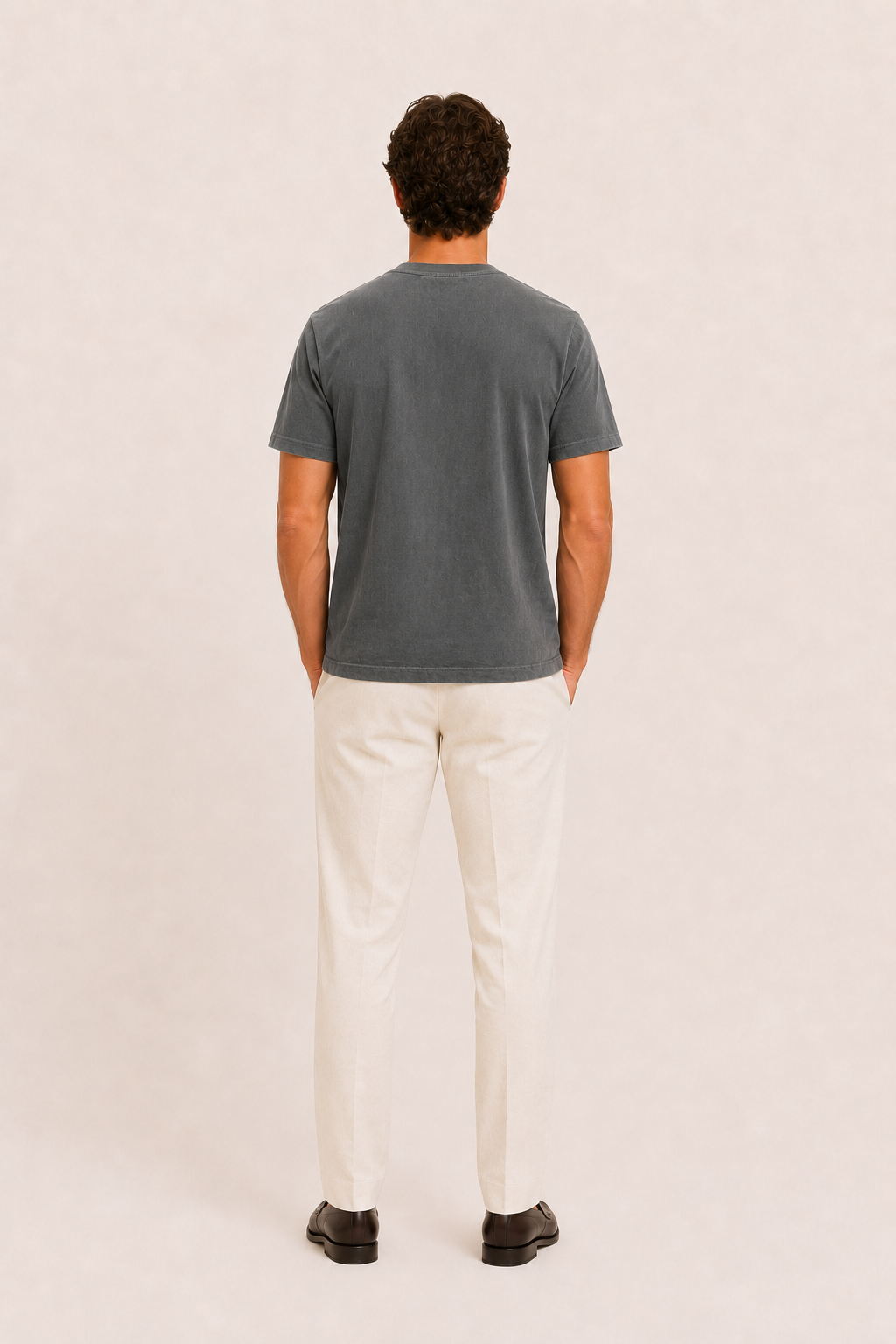 Alano Linen Tee Grey