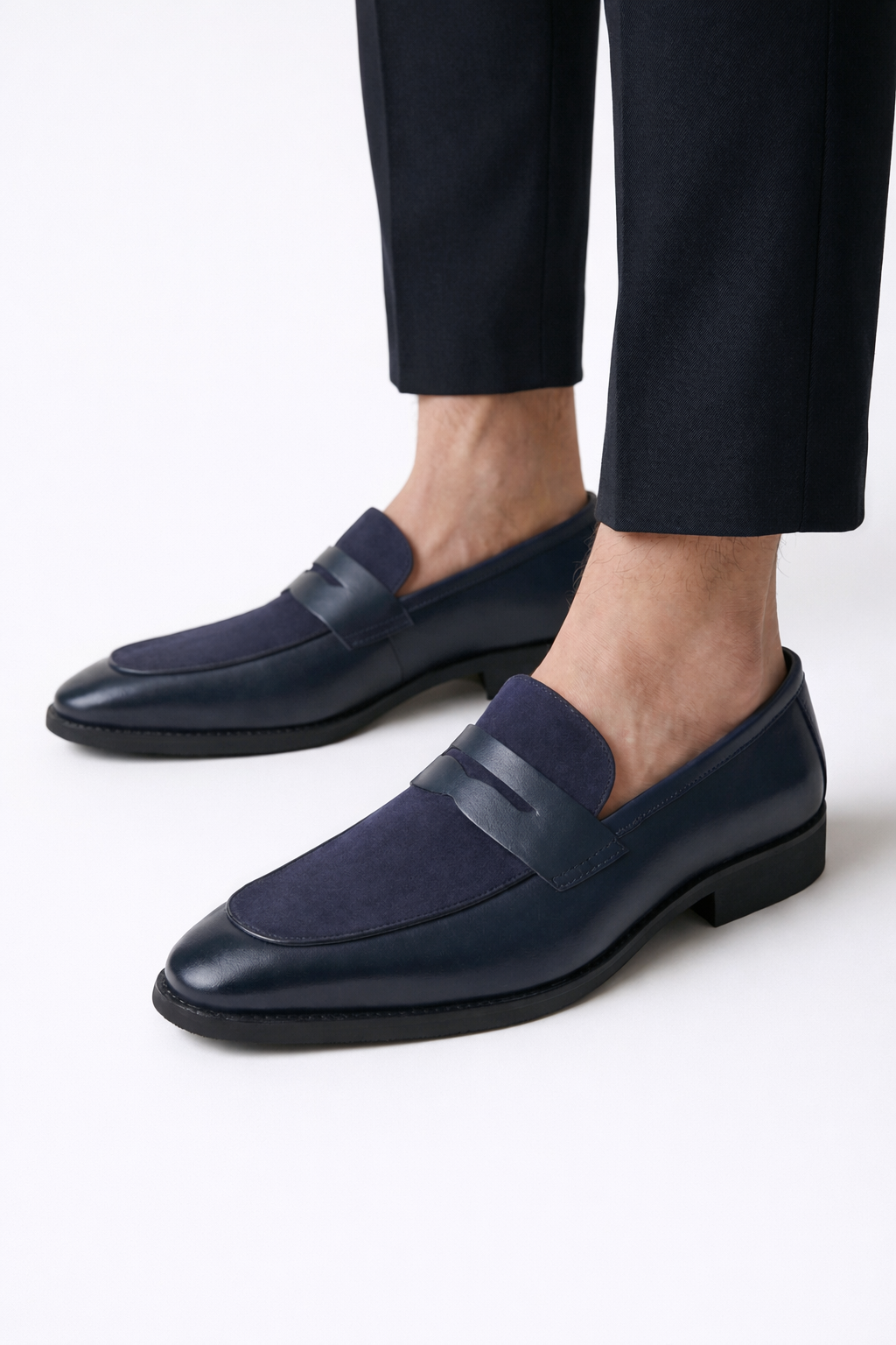 Balero Leather Loafer Navy