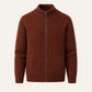 Narivo Wool Zip Knit Terracotta