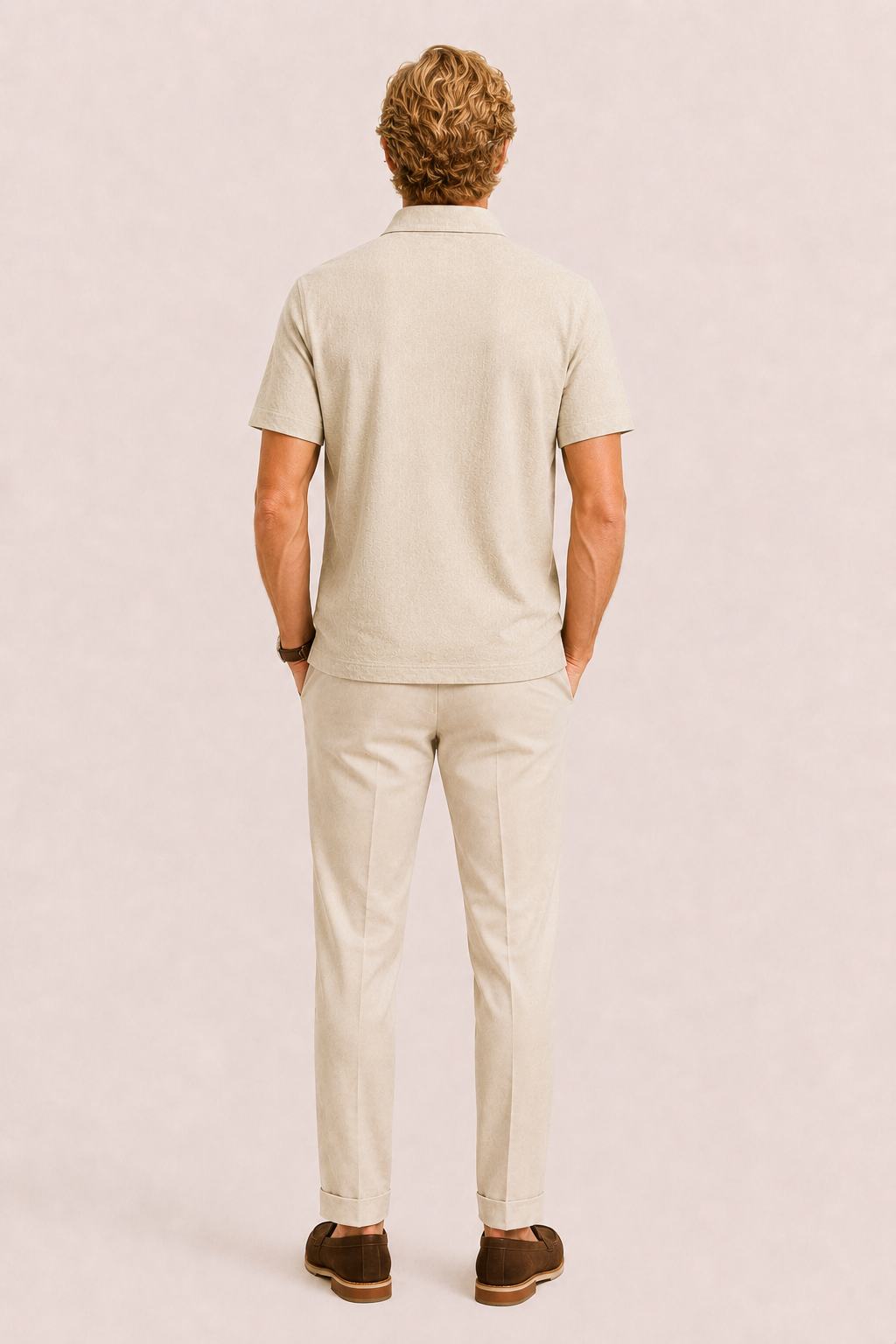 Linano Linen Polo Beige