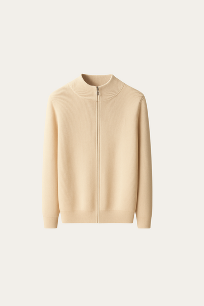 Beige Wool Cardigan
