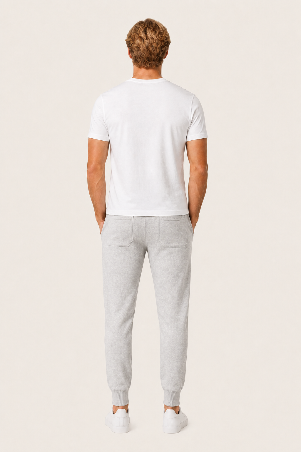 Belorin Wool Knit Joggers Grey