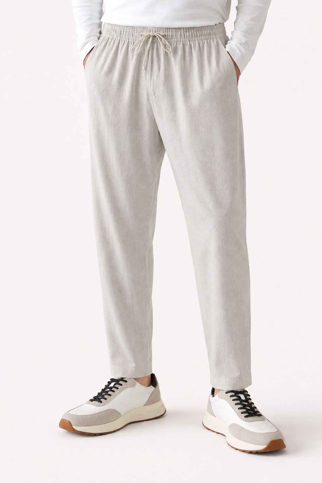 Avaron Linen Pantalon Linen Greige