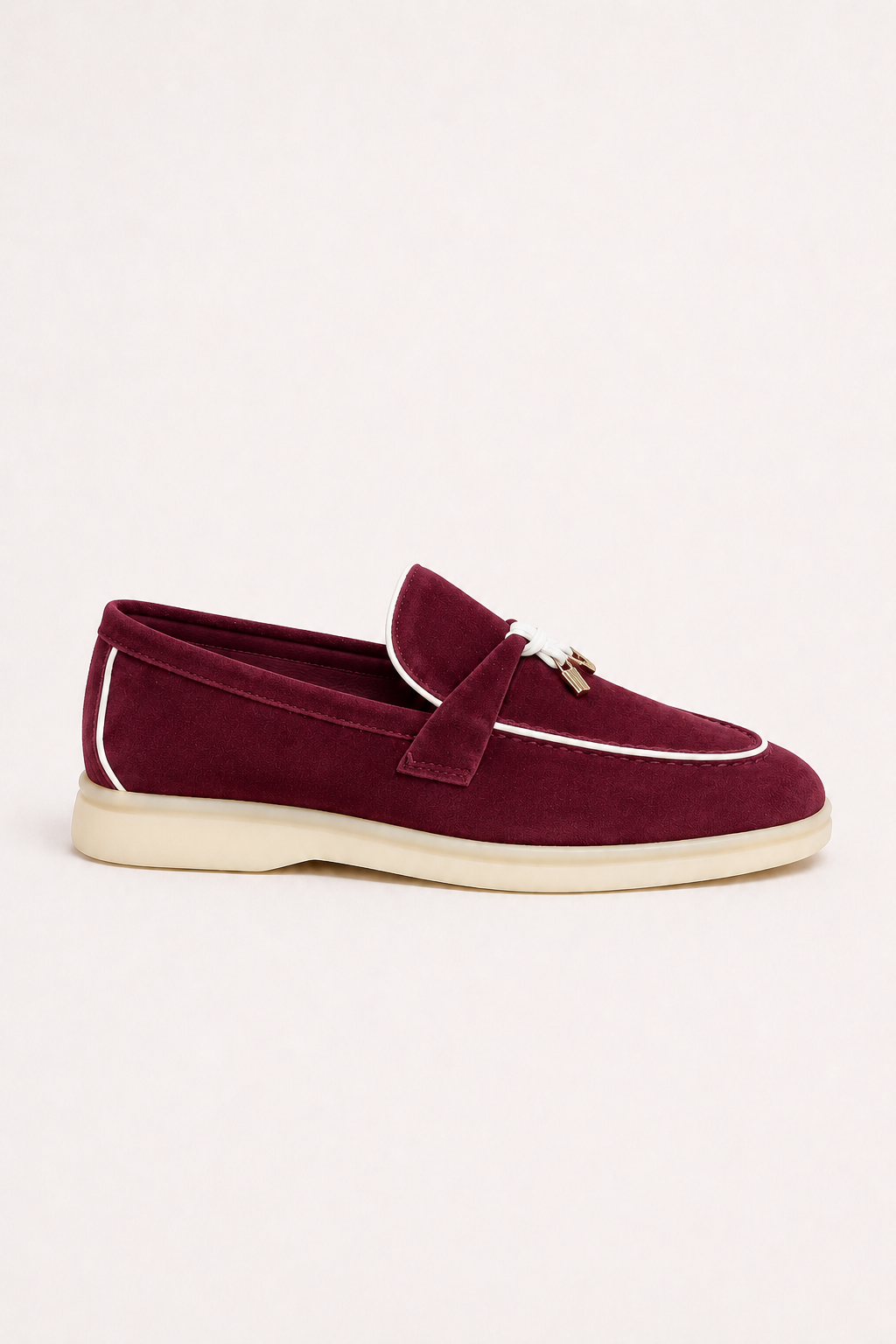 Rovain Buckled Loafers Burgundy