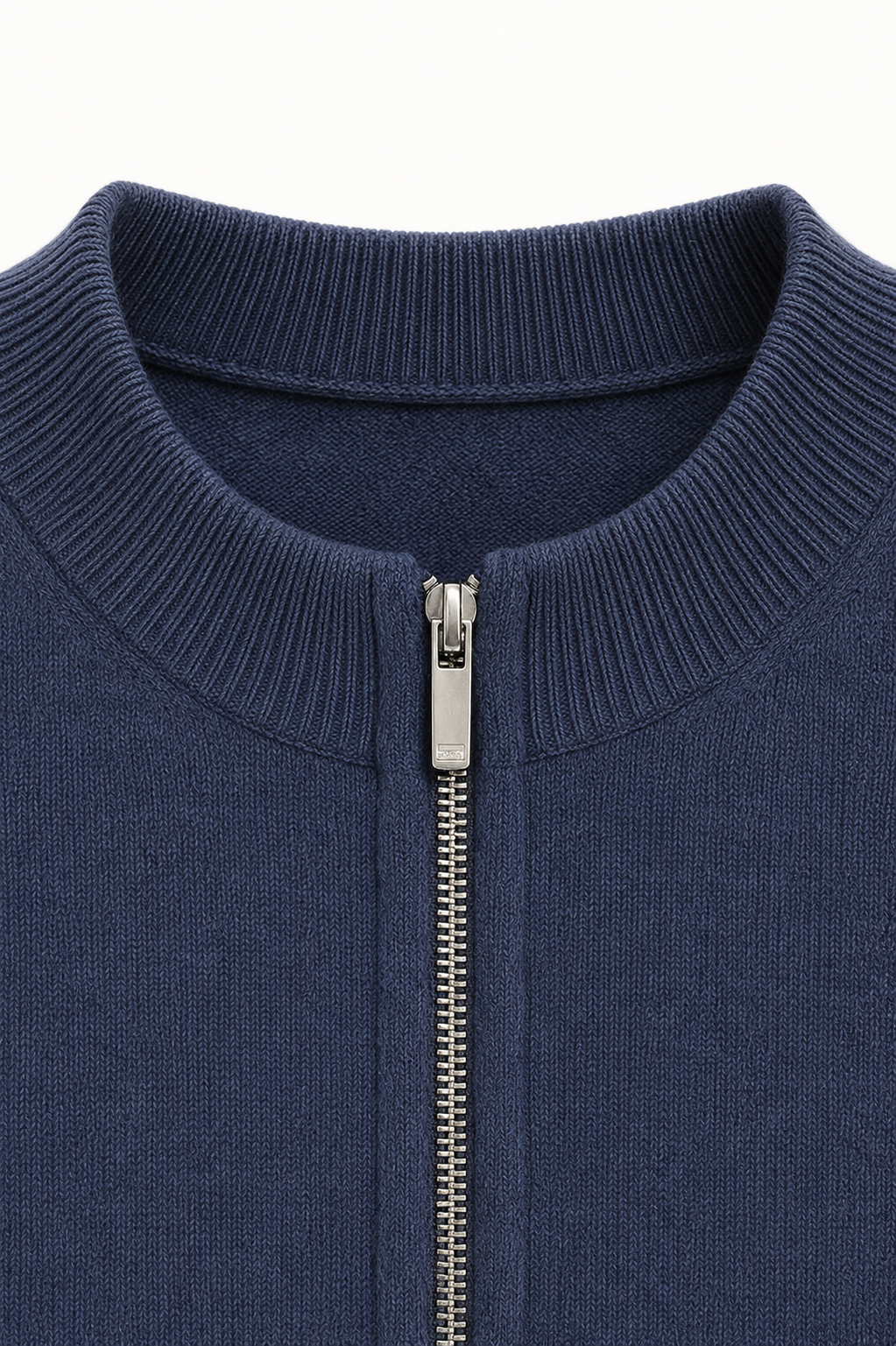 Darilo Wool Zip Knit Navy