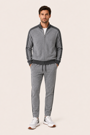 Ladore Cashmere Zip Set Grey / Dark Grey