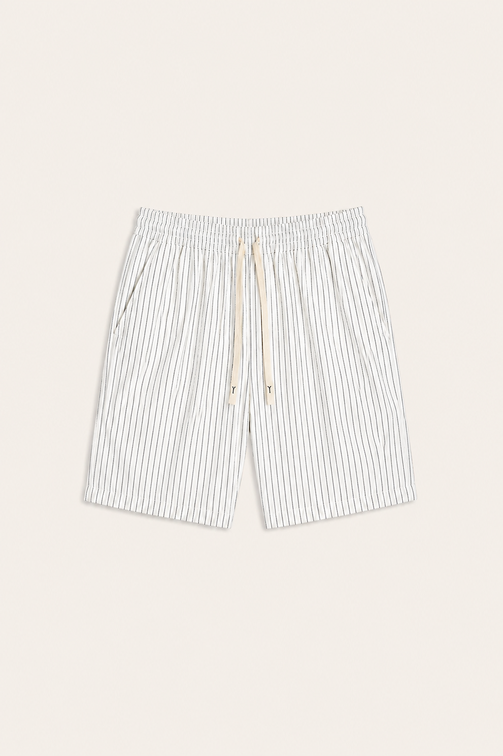 Lenaro Linen Striped Short White