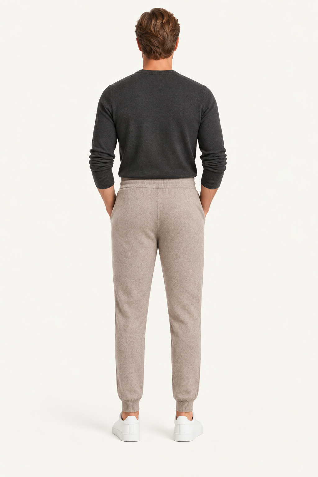 Nelaro Wool Lounge Trouser Beige