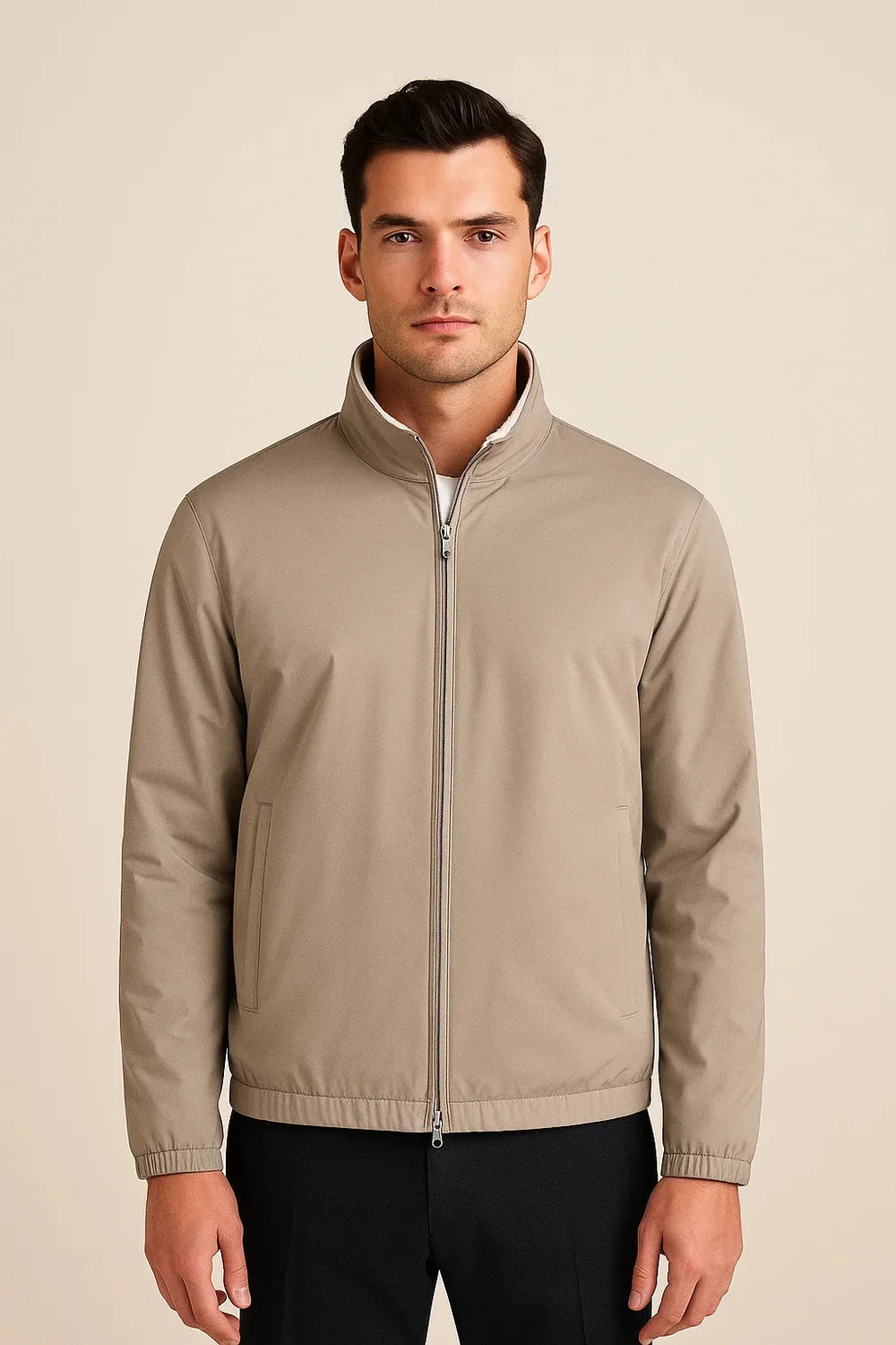 Reverso Bomber Jacket Taupe