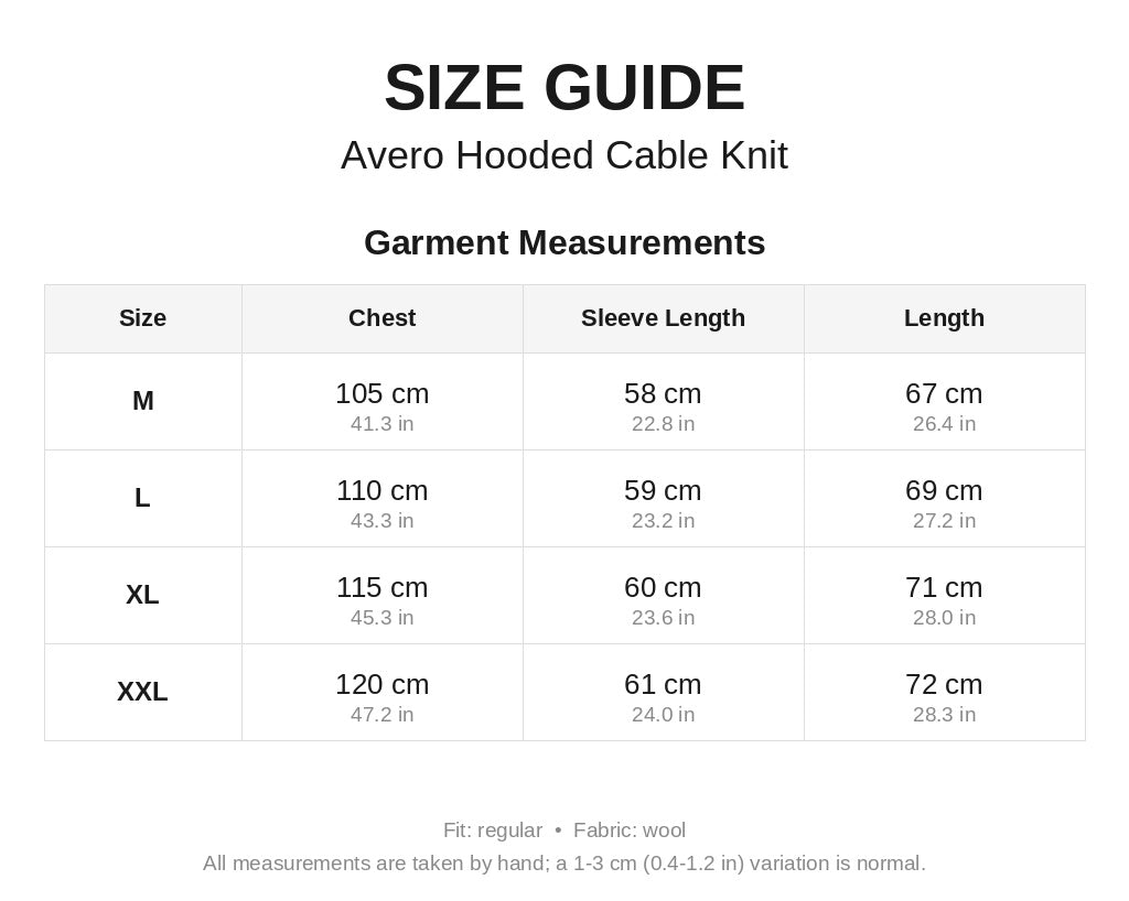 Avero Hooded Cable Knit Grey