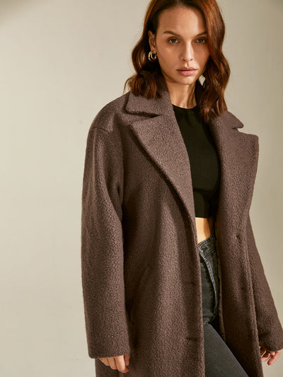 Manteau long oversize essentiel