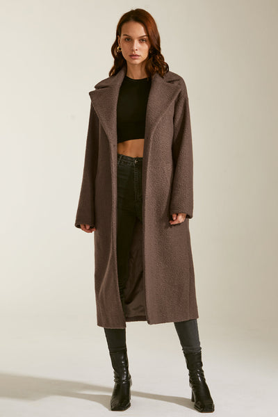 Manteau long oversize essentiel